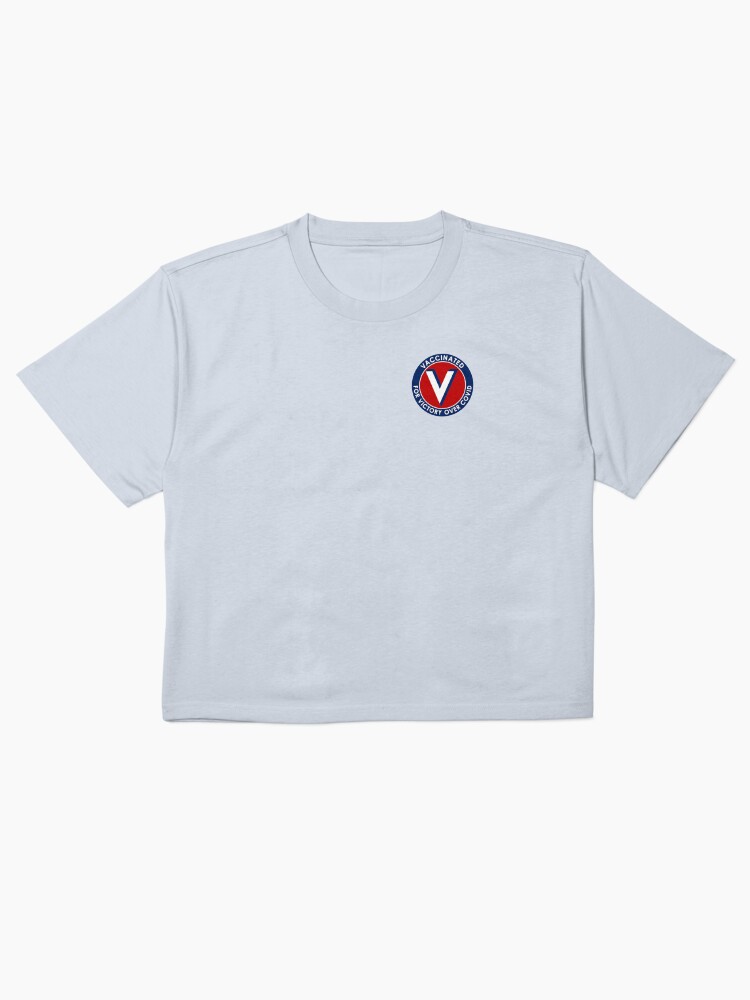 Thumbnail 2 of 4, Boxy T-Shirt, Vaccinated for Victory Over Covid designed and sold by misterfrisky.