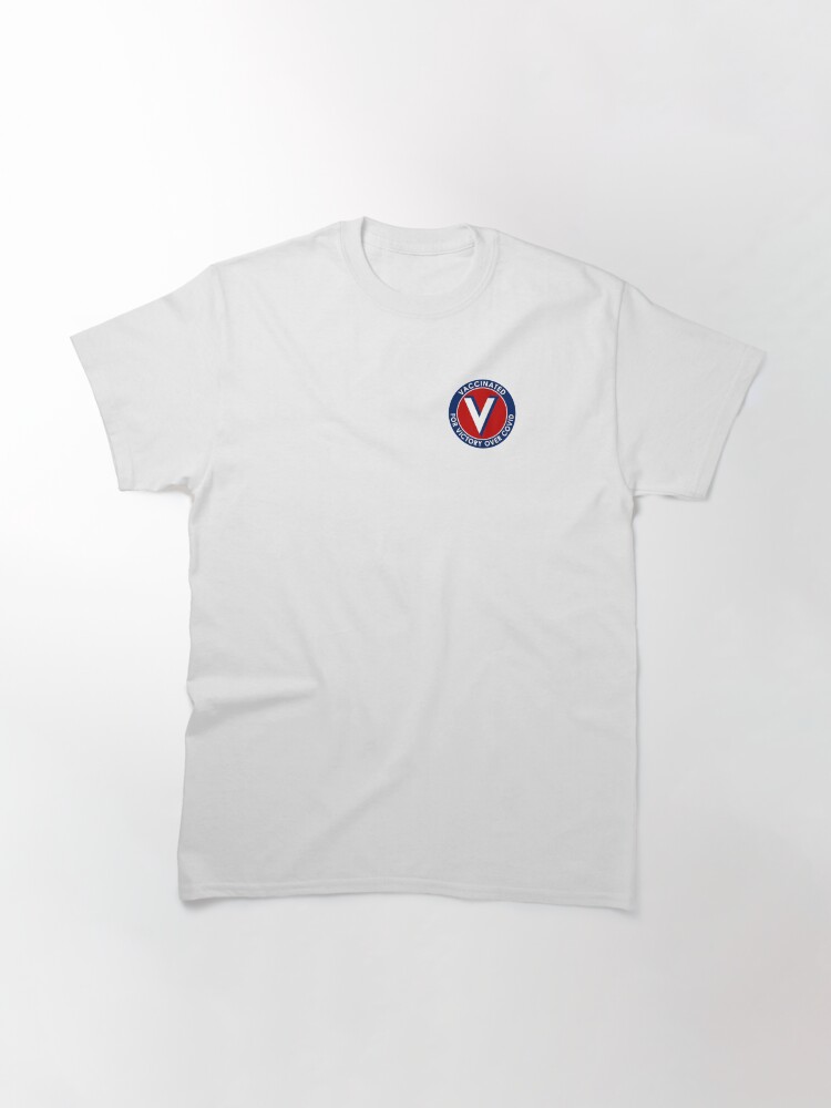Thumbnail 3 of 7, Classic T-Shirt, Vaccinated for Victory Over Covid designed and sold by misterfrisky.