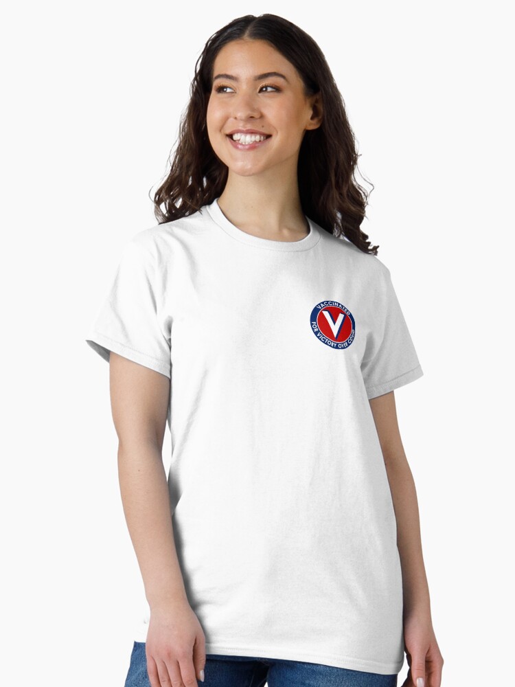 Thumbnail 2 of 7, Classic T-Shirt, Vaccinated for Victory Over Covid designed and sold by misterfrisky.