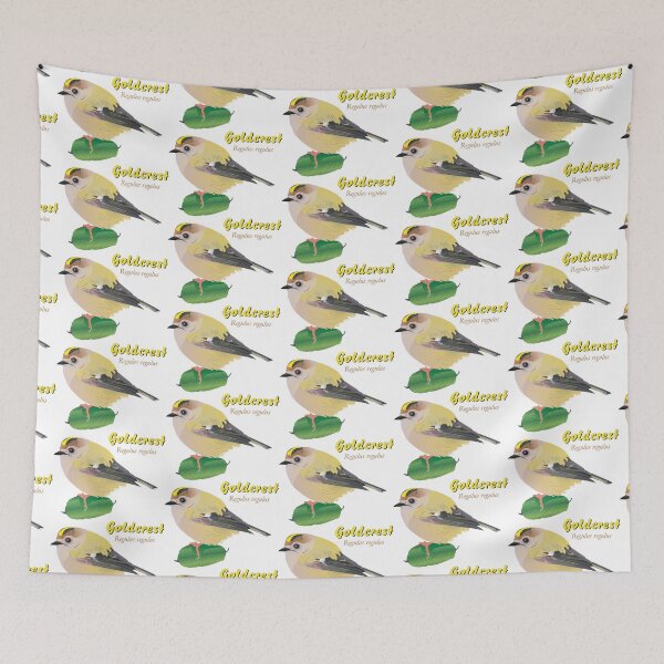 Item preview, Goldcrest Garden Bird Illustration designed and sold by BijouArt.
