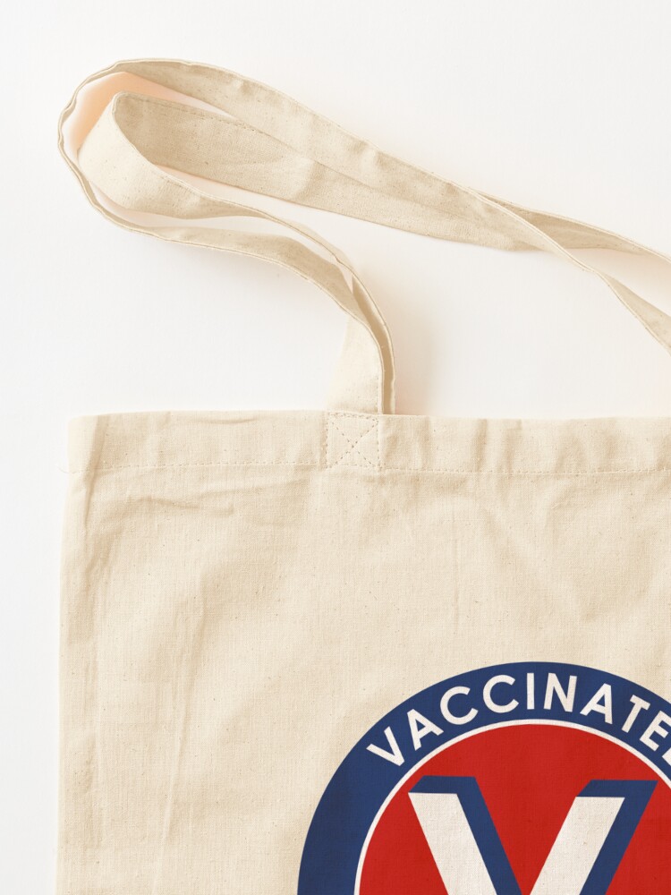 Thumbnail 3 of 5, Tote Bag, Vaccinated for Victory Over Covid designed and sold by misterfrisky.
