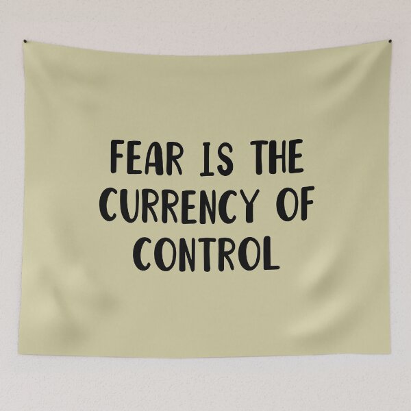 Item preview, Fear is the currency of control political designed and sold by MotivatedMode.