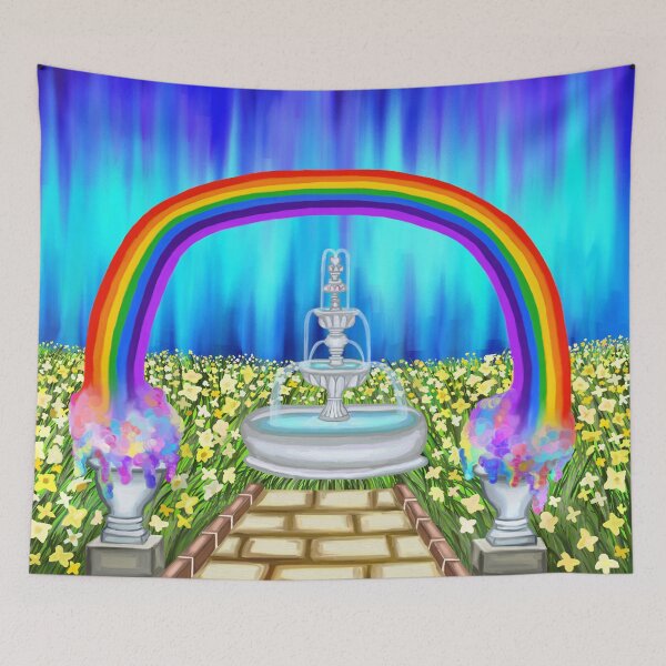Item preview, Spring Flower Rainbow Garden Landscape  designed and sold by Deborah Camp.
