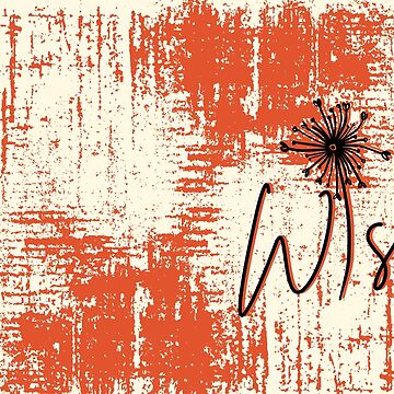 Artwork thumbnail, Orange Black Abstract Wish by Dream Big! by E. H.