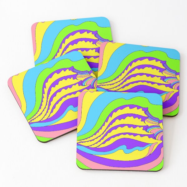 Item preview, Psychedelic Rainbow Seashell designed and sold by katemargoli.