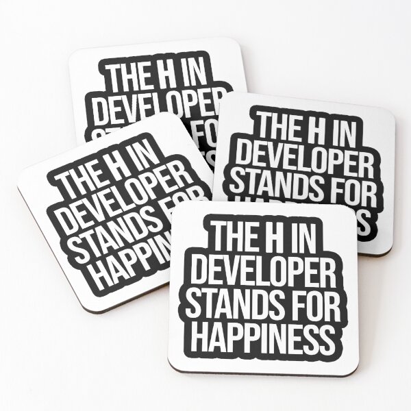 Item preview, The H in Developer stands for Happiness designed and sold by TopsellerShirts.