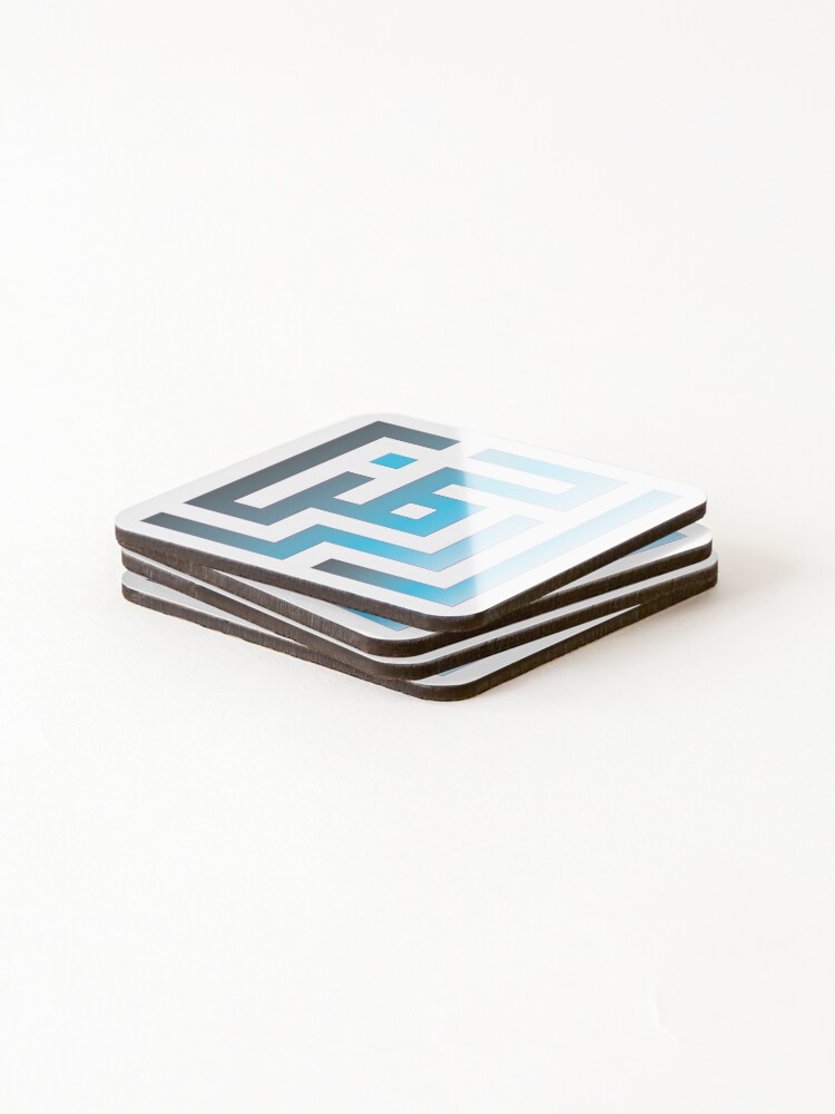 Thumbnail 4 of 5, Coasters (Set of 4), Arabic Calligraphy Kufic script designed and sold by RolaMerheb.