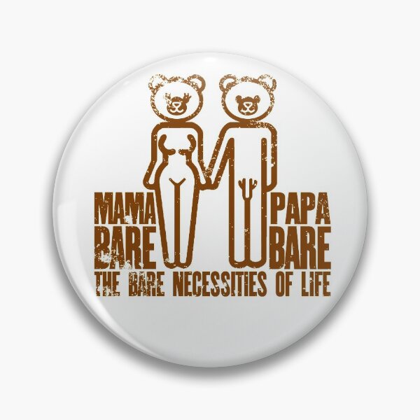 Item preview, Mama Papa Bare The Bare Necessities of Life Naturists designed and sold by NaturistGifts.
