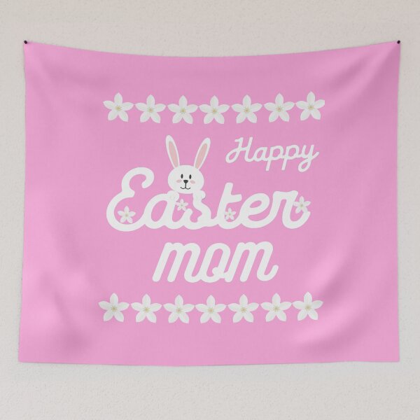 Item preview, Happy Easter Mom Gifts with Easter Bunny and White Flowers designed and sold by fra02.