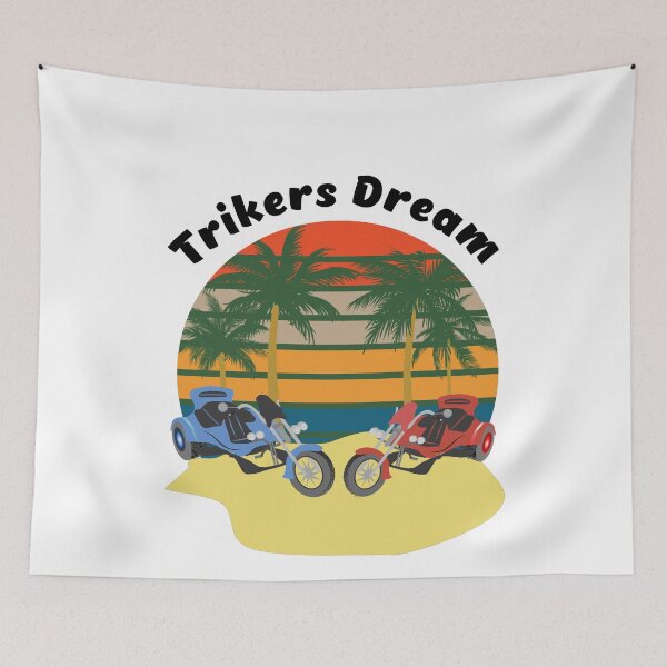 Item preview, Two trikes on the beach - Trikers Dream. designed and sold by Bodino.