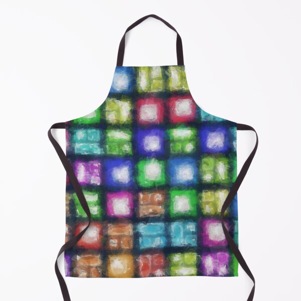 Item preview, brushed patterns multy color squares designed and sold by Filigranas Digitales.