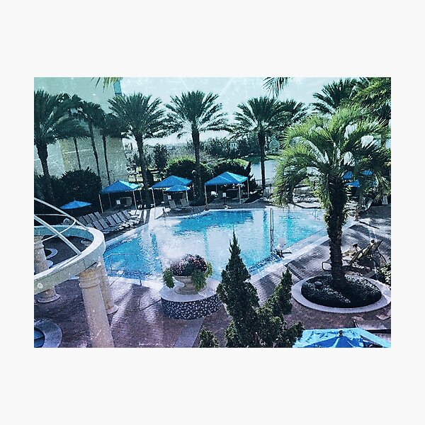 Item preview, Orlando Hotel Pool Oasis, 1988 designed and sold by neon-memories.