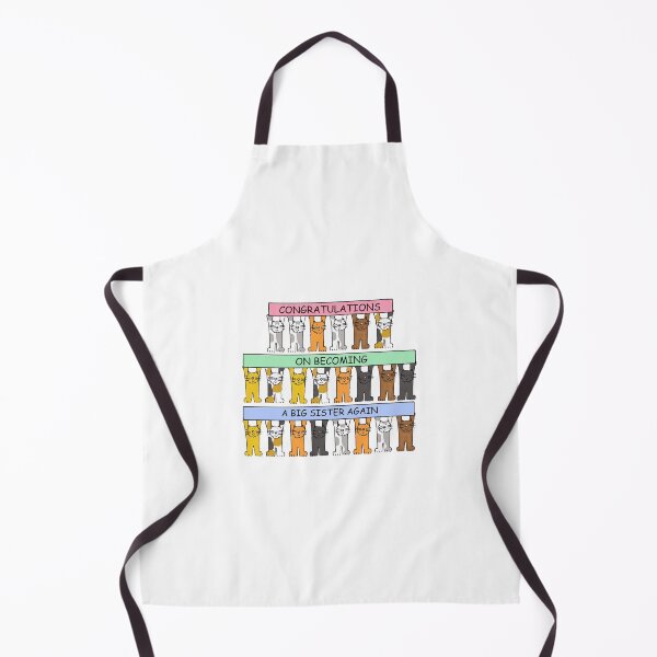 Item preview, Congratulations on Becoming a Big Sister Again Cartoon Cats designed and sold by KateTaylor.