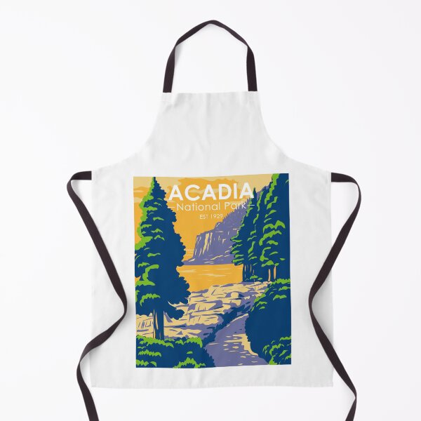 Item preview, Acadia National Park Bar Harbor Ocean Path Vintage designed and sold by KrisSidDesigns.