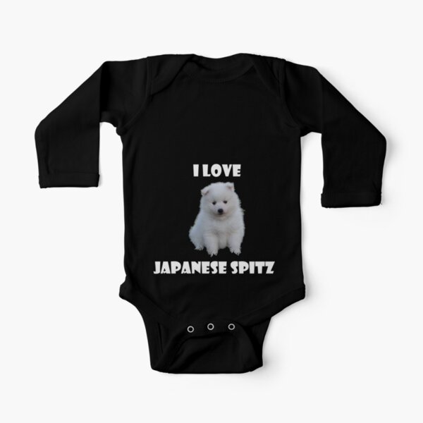 Japanese Spitz Long Sleeve Baby One Piece Redbubble