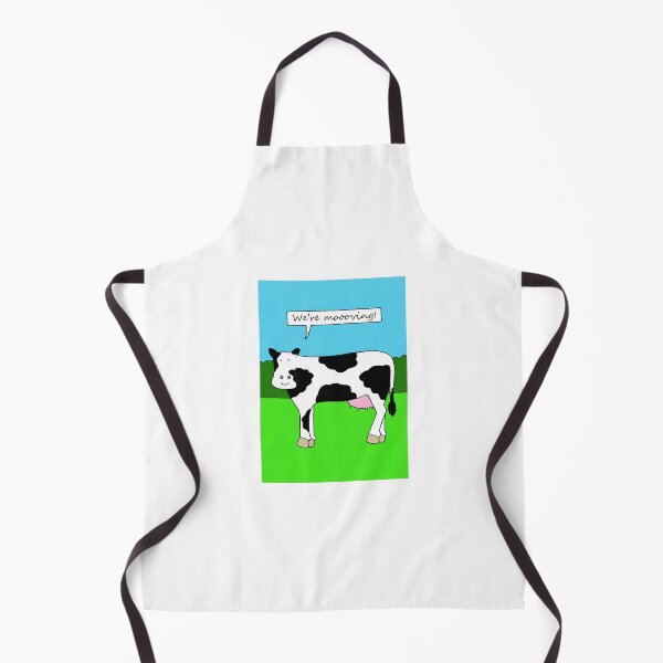 Item preview, We're Moving New Premises  New Home Cartoon Cow designed and sold by KateTaylor.