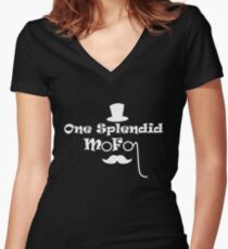 Be a splendid mofo Women's Fitted V-Neck T-Shirt