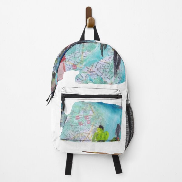 Item preview, Tourists, city map, Germany, people on the street designed and sold by NessArtByEwa.