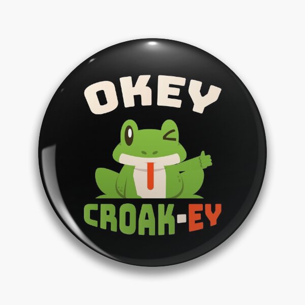 Item preview, Okey Croakey Frog Animal Frog Amphibia designed and sold by MooonTees.
