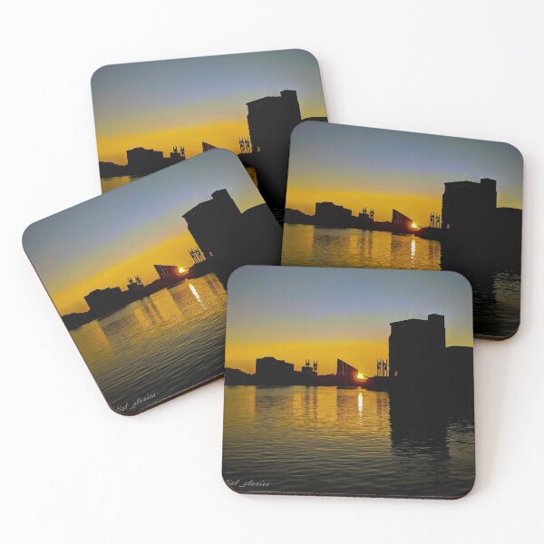 Item preview, sunset on quays  designed and sold by Artiststories.