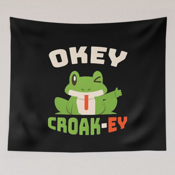 Item preview, Okey Croakey Frog Animal Frog Amphibia designed and sold by MooonTees.