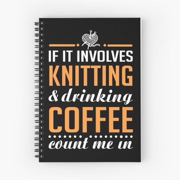 Item preview, Knitting and Drinking Coffee designed and sold by KsuAnn.