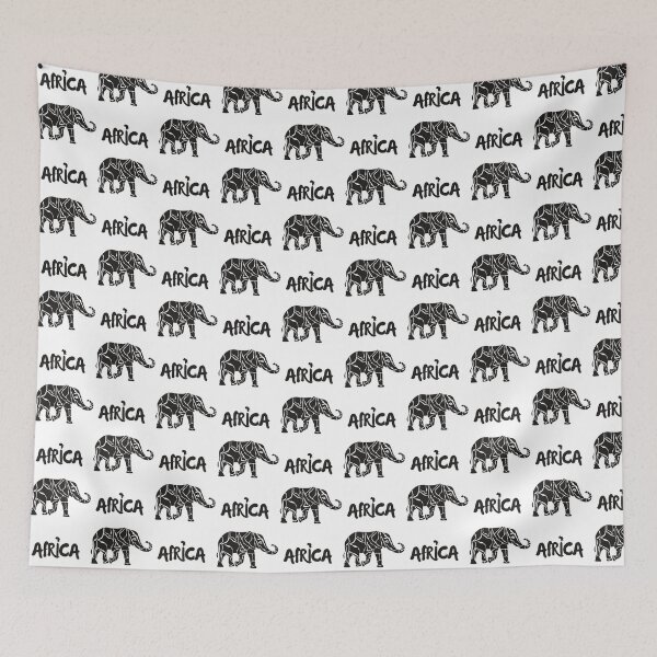 Item preview, Black & White African Elephant designed and sold by AfricanDreams.