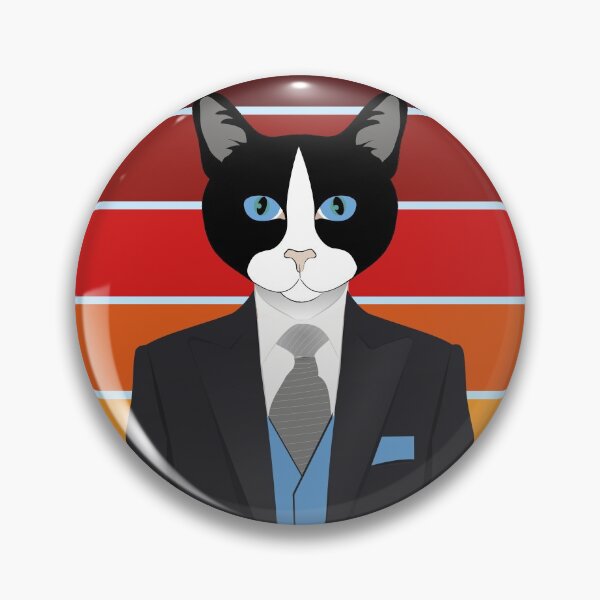 Item preview, Bossy cat - Stylish business cat in a suit designed and sold by Arliju.