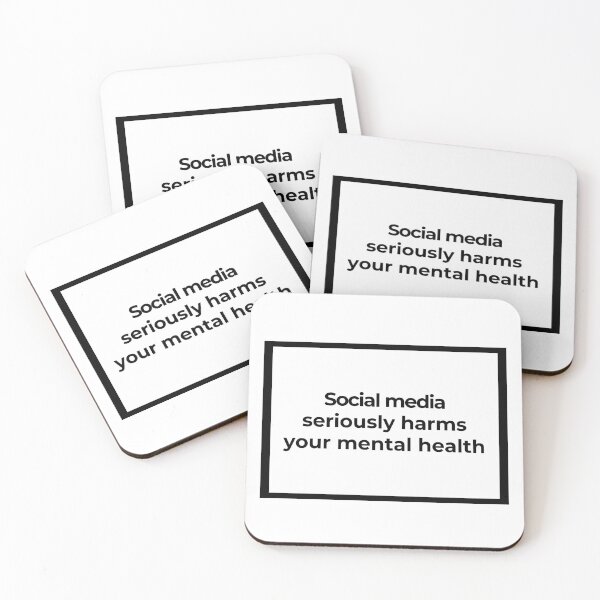 Item preview, Social media seriously harms your mental health - HD designed and sold by Family-Shop.