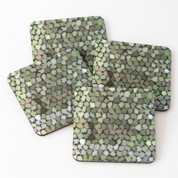 Item preview, Abstract green and gray pattern - abstract pattern designed and sold by Designbyfia.