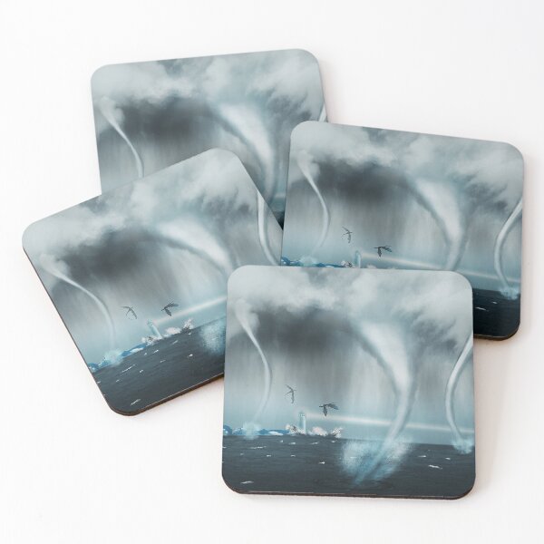 Item preview, Waterspouts, dragons and an ocean storm designed and sold by iduzarts.