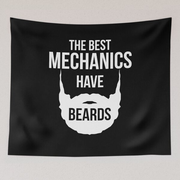 Item preview, The Best Mechanics Have Beards designed and sold by AwesomeWorld1.