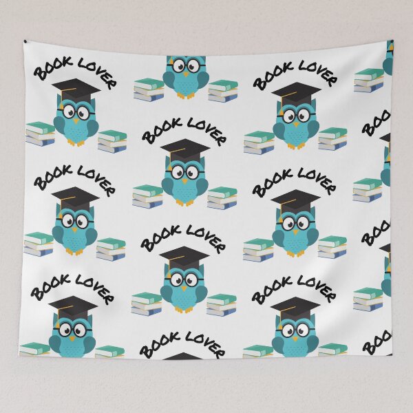 Item preview, Owl Book Lover on White Background designed and sold by AfricanDreams.