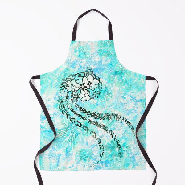 Item preview, Polynesian - Hawaiian Turqoise Tie Dye Splash designed and sold by sunnthreads.