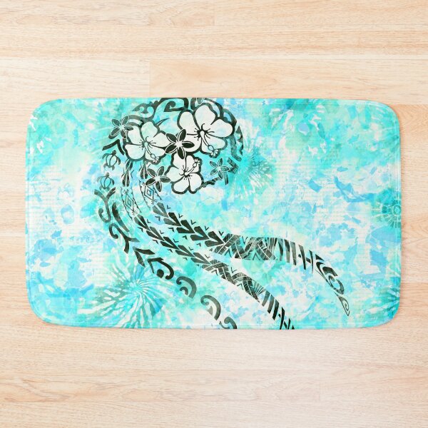 Item preview, Polynesian - Hawaiian Turqoise Tie Dye Splash designed and sold by sunnthreads.