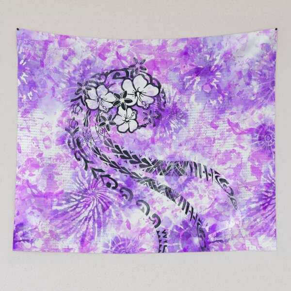 Item preview, Polynesian - Hawaiian Purple Tie Dye Splash designed and sold by sunnthreads.