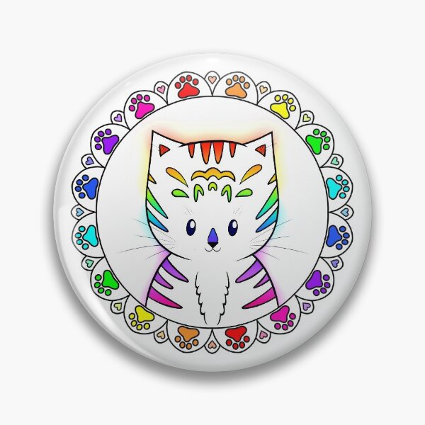 Item preview, Rainbow Kitten designed and sold by ZennaBug.