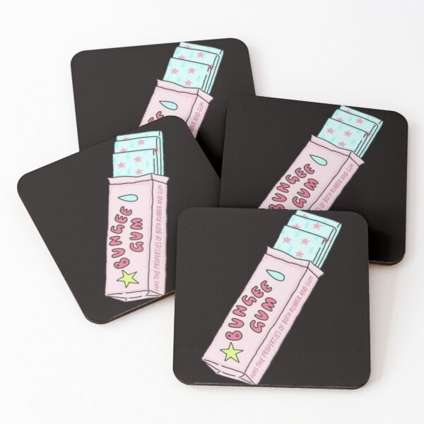 Gomme élastique Dessous de verre (lot de 4)