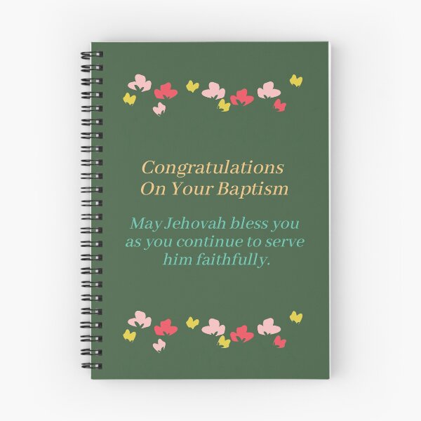 Item preview, Congratulations On Your Baptism JW  designed and sold by magdajwgifts.