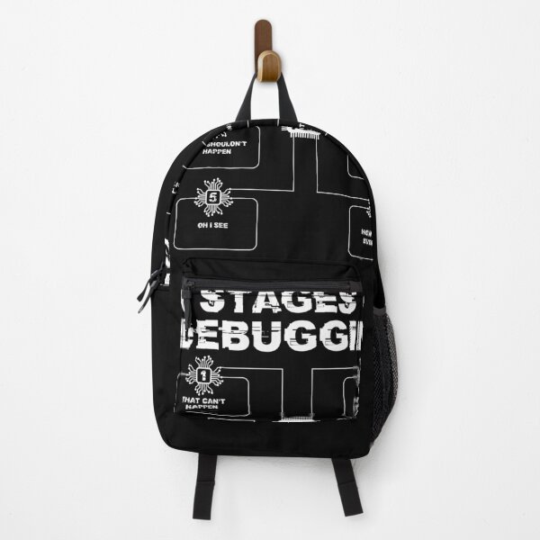 Item preview, 6 Stages of Debugging Geeky Nerdy IT teacher & IT student designed and sold by wackodesign.
