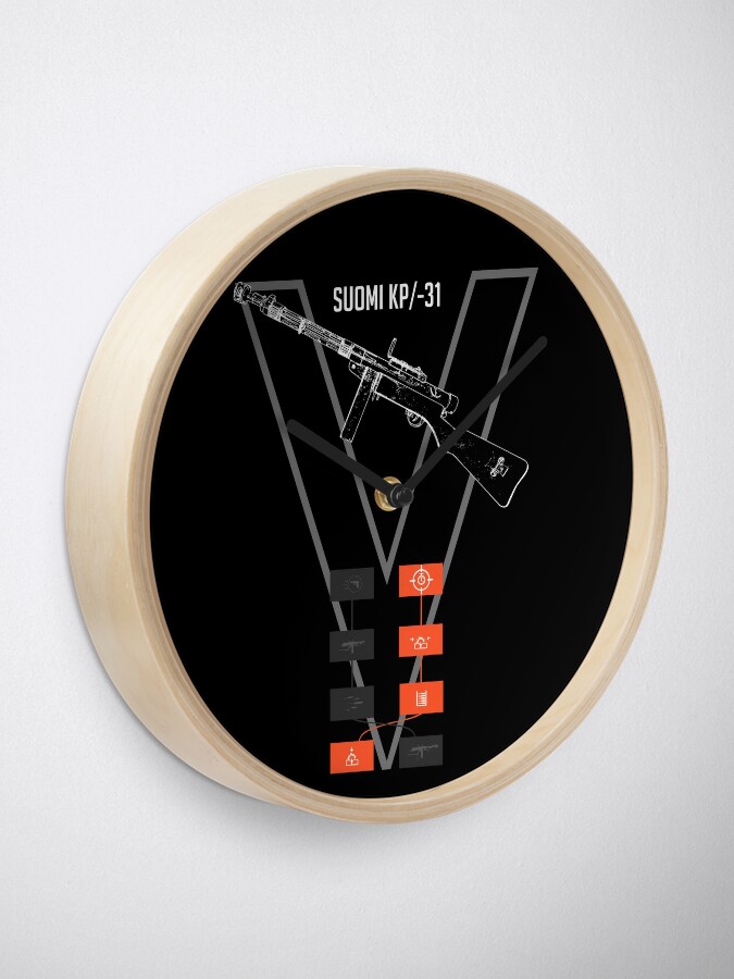 BFV Battlefield V Suomi KP/-31 Clock for Sale by LOJAFPS