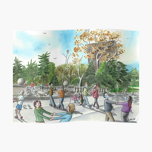 "Lindy in the Park" by Robin Galante Poster