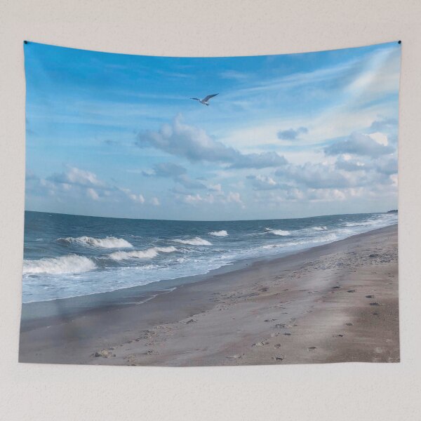 Item preview, So beautiful sunny day at the beach, blue ocean waves during summer day designed and sold by Barolina.