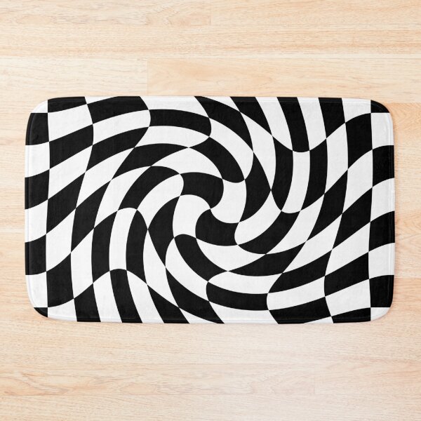 Item preview, Checkerboard Twirl Pattern (black/white) designed and sold by Design Minds Boutique.