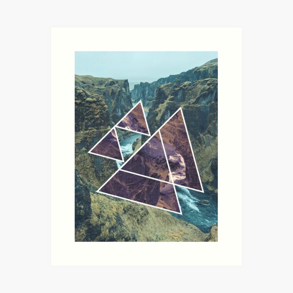 Polyscape Mountain Art Print