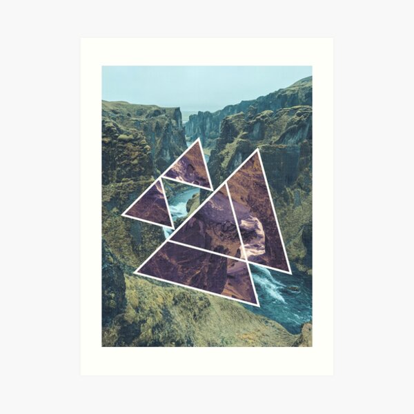 Polyscape Mountain Art Print