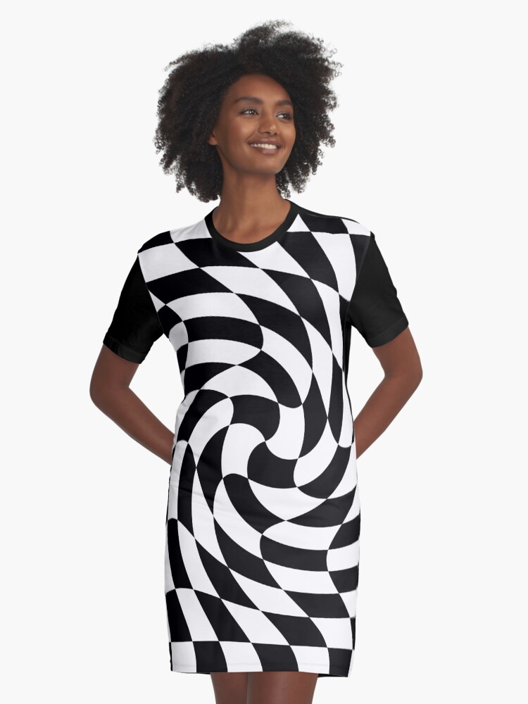 Checkerboard t 2024 shirt dress