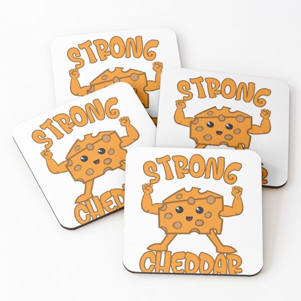 Item preview, Funny Strong Cheddar Cheese Muscles Gym Fitness Workout designed and sold by KatesFunnyArt.