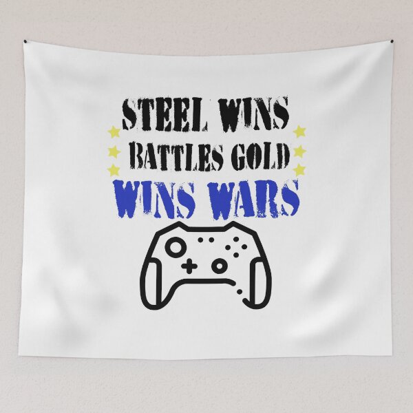 Item preview,  Fuuny games Steel wins battles, Gold wins wars ,gift idea for lovers games designed and sold by Mac Store.