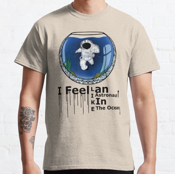 astronaut in the ocean tshirt